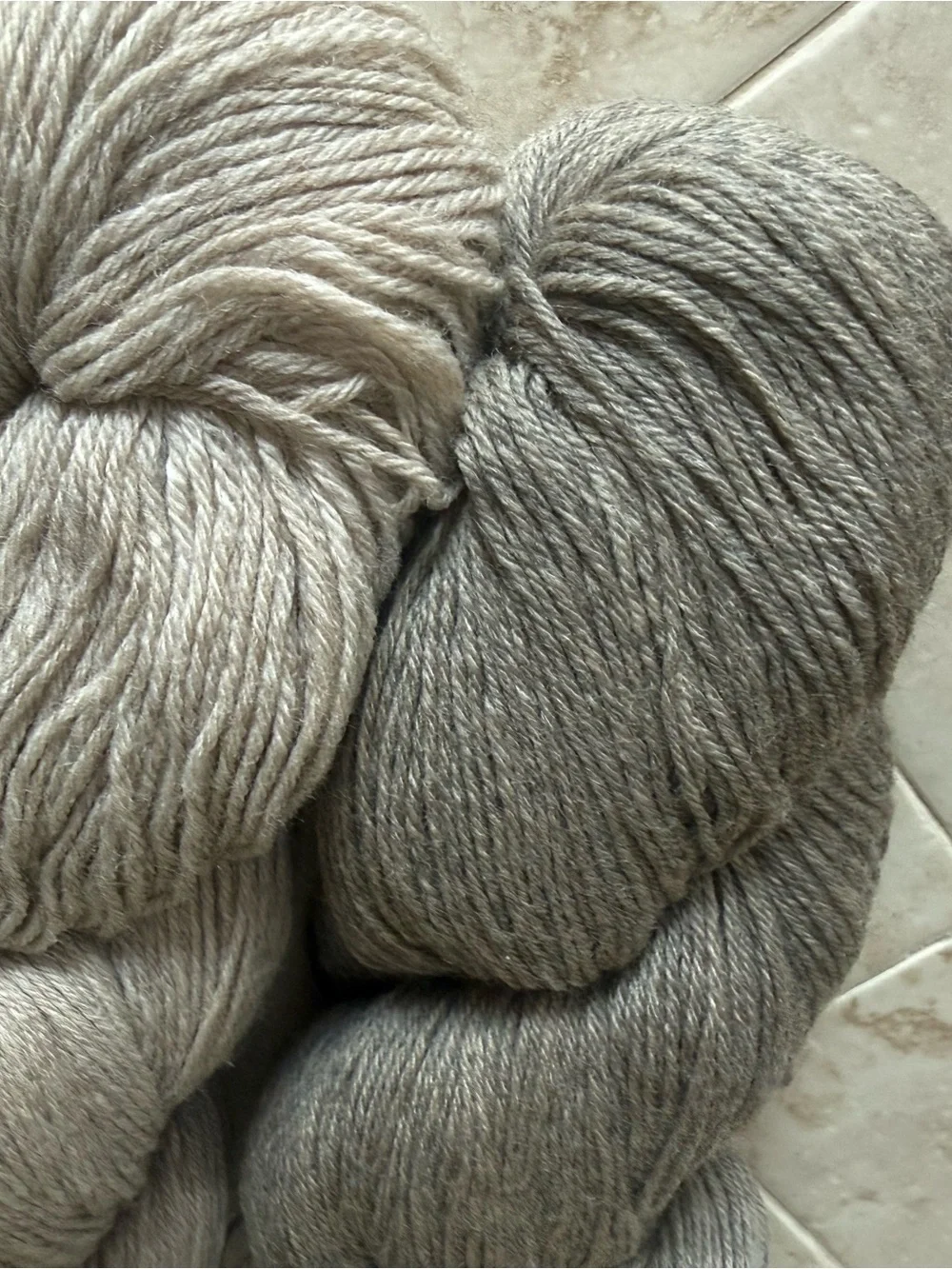 Cloudborn Fibers Merino Superwash Sock Twist Yarn - Shaela Heather/Taupe Heather